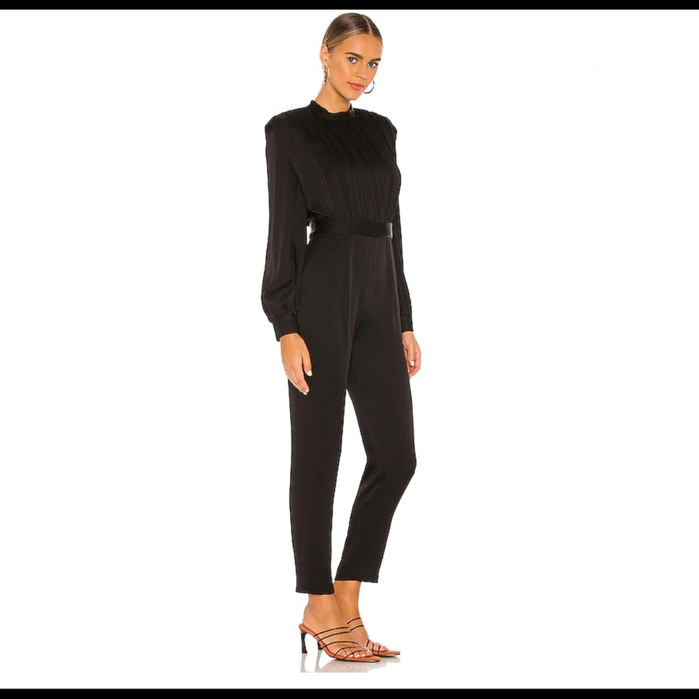 Veronica Beard Kavia Jumpsuit in Black 4 - Picture 3 of 11